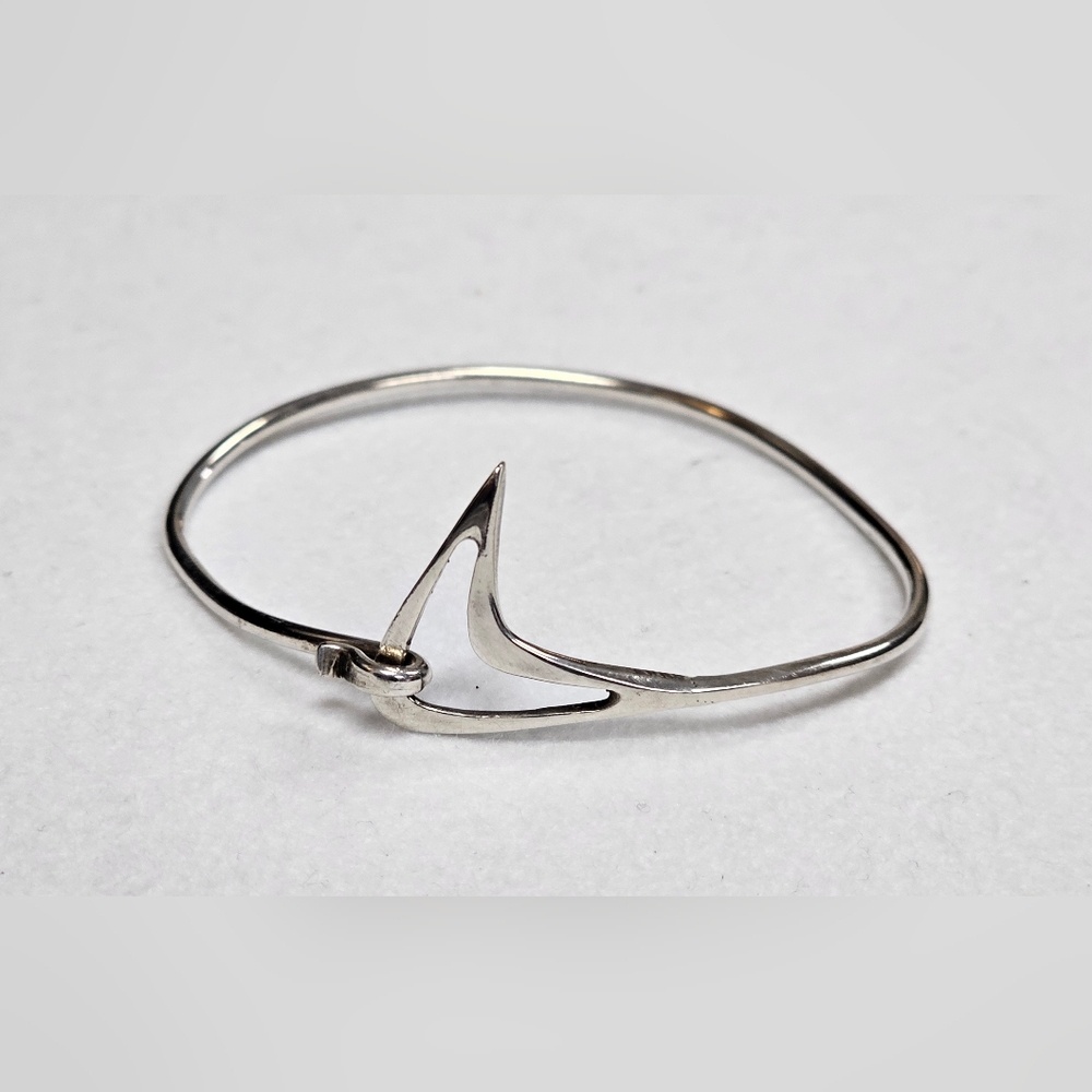 Vintage Mid-Century Atomic Style Metal Bracelet